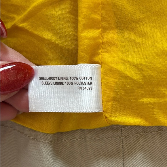 Old Navy Light Tan Trench Coat, Medium - Picture 6 of 11